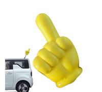 Palla per antenna auto con gesto della mano, decorazione per antenna auto, facile da trovare nel parcheggio, accessorio per auto, colore giallo, antenna per auto Topperf o berlina minivan