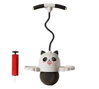 Palla per bambini con manico - Bounce Toy, Grip Stick, pilota gonfiabile, allenatore sportivo | Palla da allenamento panda che aumenta l'equilibrio o il movimento attivo nei cortili,