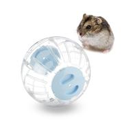 Relaxdays Palla per Criceti, Sfera da Ø 18,5 cm, Giocattolo per Topi, in Plastica, Hamster Ball, Trasparente Azzurro