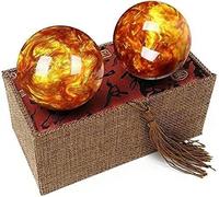 Palla per esercizi per le mani, palla per meditazione cinese per la salute/palla da massaggio per esercizi di meditazione Feng Shui, esercizio per massaggio Feng Shui (colore: A)