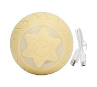 Palla per Giocattoli per Gatti, Palla Giocattolo per Gatti Intelligente in ABS Ricaricabile e Silicone per Ampia Applicazione per Negozio di Animali (Giallo)