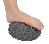 Palla per massaggio ai piedi, palla semicircolare in PVC, massaggiatore manuale per yoga, sollievo dallo stress, strumento per il sollievo dal dolore ai piedi, rilassamento (Grigio)