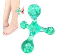 Palla per massaggio muscolare, 8,2 x 8,5 cm, massaggiatore portatile a rullo, per rivitalizzare i muscoli stanchi, sfere massaggianti a quattro angoli, portatile, multifunzionale, per muscoli, schiena