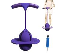 Palla per saltare con manico e pompa - palla antiscivolo per bambini | 45 cm gonfiabile per giocare in interni ed esterni, gioco di esercizio fitness, regalo di compleanno per ragazzi