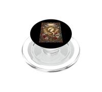 Palla Pitone Serpente Coquette Cattolico Sacro Vintage Kitsch PopSockets PopGrip per MagSafe