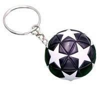 Palla Portachiavi Compatibile con Champions L Bianco e Nero Calcio Gadget Accessori Idea Regalo Uomo Donna Bambino Ciondolo Creativo 3D