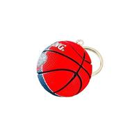 Palla Portachiavi Compatibile con NBA Pelicans Color Rosso Blu Sport Basket | Ciondolo Creativo 3D in PVC con anello in lega di zinco, Gadget, Accessori, Idea Regalo in bustina trasparente