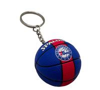 Palla Portachiavi Compatibile con NBA Phila Basket Gadget Accessori Idea Regalo Uomo Donna Bambino Ciondolo Creativo 3D