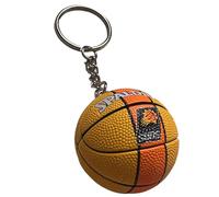Palla Portachiavi Compatibile con NBA Suns Basket Gadget Accessori Idea Regalo Uomo Donna Bambino Ciondolo Creativo 3D
