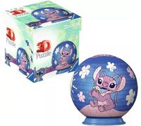 Palla puzzle 3D DISNEY Stitch & Angel 54 pezzi di Ravensburger
