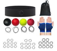 Palla Reattiva Boxe E Allenamento - Attrezzatura per Velocità di Pugno - Palla Allenamento Riflessi Boxe e Fascia,Per Soggiorno Camera Da Dormitorio Palestra Uomini Donne Principianti Adolescenti Prof