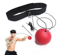 Palla riflessa da Boxe, Fascia Regolabile, Sfera di Reazione, Corda Elastica utilizzata per l'allenamento di Boxe, Arti Marziali Miste, Fitness, Allenamento di Reazione, con infila Corda di Ricambio