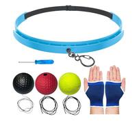 Palla riflessa da boxe - Set di fascia da palla riflessa da 6 Cm, gioco di allenamento per velocità di battito | Set di pratica di soffietto per fascia | Fasce da boxe per calze da ragazzo