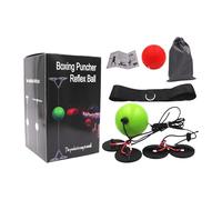Palla riflessa, Palla da Boxe,Palla da Boxe per Velocità di Colpo | Set di fascia da palla riflessa senza trapano per il miglioramento delle abilità dei principianti, attrezzatura per p