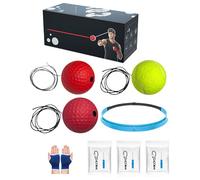 Palla riflessiva per allenamento di boxe, attrezzatura da boxe indossabile per la casa, fascia in silicone, per appassionati di sport, uomini, donne, principianti, adolescenti, soggiorno, viaggi