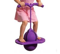 Palla Rimbalzante con Manico Antiscivolo, Altezza Regolabile per Esercizi | Jumping Stick per Equilibrio Per Ginnastica a Scuola, Educazione Fisica, Asilo Nido, Scuola