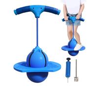 Palla rimbalzante con maniglia | Salterello portatile sicuro e divertente con maniglia e pompa | Palla Equilibrio per la Coordinazione dei Bambini,per Adulti Bambini Fitness Palestra Interno/Esterno F