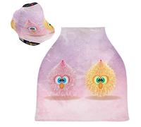 Palla Rosa Per Uccelli Art Passeggino Tettoia Copri Seggiolino Copertura Infermieristica Auto per Bambini per L'Allattamento Al Seno Morbido Traspirante Elastica Tettuccio