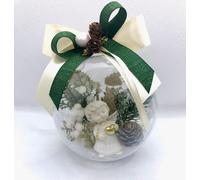 PALLA SFERA CON ANGELO DA APPENDERE O DA APPOGGIO ADDOBBO NATALE FATTA A MANO