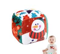 Palla sonaglio giocattolo per bambini, 10,5 x 10,5 x 10,5 cm, in tessuto, per bambini, con sensore diurno, per bambini, palla sensoriale morbida per bambini, palline colorate per giorno, facili da