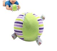 Palla sonaglio morbida, colorata, educativa, con sonaglio integrato da 13 cm, in peluche, per bambini dai sei mesi, stimolazione visiva, esplorazione sensoriale diversa