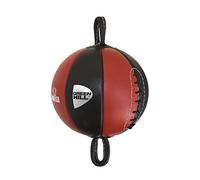 Palla Tesa Francese Omega Speed Ball Pera Boxe Pugilato Green Hill Vera Pelle (Palla Sola, Colore Palla Nero/rosso)