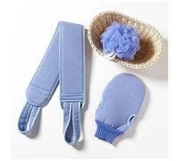 Palla Vasca Da Bagno 3 pz/set for la pulizia del corpo Washcloth Spazzola morbida Home Hotel Bathroom Doccia Sfera Doccia Indietro Scrubber Set Esfoliante Guanti da bagno Asciugamani da bagno Palla