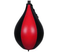 Palla veloce da boxe Palla da boxe in pelle PU, Speed Ball, for palestra, sport, sacco a pera, palla demolizione, pesante, girevole, for allenamento, Speedball(Black Red)