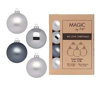 PALLA VETRO 8CM 12PZ GRIGIO