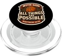 Pallacanestro con Dio Tutte le cose sono possibili Matteo 19:26 PopSockets PopGrip per MagSafe