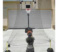 Pallacanestro da rimbalzo con rete per allenamento a 3 punte, tiri da salto e tiri liberi, ideale per lo sviluppo delle abilità e la pratica