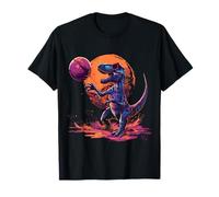 Pallacanestro Dino T-Rex Opera d'arte Disegno Giocatore di Maglietta