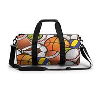 Pallacanestro Football Americano Calcio Pallavolo Baseball Borsa da Palestra Portatile per Donne E Uomini Borsone da Viaggio per Sport Stampa Gymbag Divertente Yoga Bag