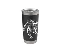 Pallacanestro Guy One Line Disegno di sport per ragazzi Bicchiere termico in acciaio inox doppia parete