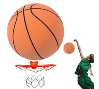 Pallacanestro in schiuma silenziosa - Pallacanestro in schiuma ad alta resilienza, basket senza colpo sicuro per le | palla di schiuma calma per il gioco in camera, presa semplice, basket leggero
