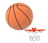 Pallacanestro in schiuma silenziosa - Pallacanestro in schiuma ad alta resilienza, basket senza colpo sicuro per le | palla di schiuma calma per il gioco in camera, presa semplice, basket leggero