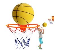 Pallacanestro interno silenzioso, basket senza colpo sicuro | Pallina da allenamento silenziosa, pallacanestro morbido e silenzioso per dribbling silenzioso e allenamento interno