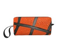 Pallacanestro Linea Nera, Borsa per il trucco Borsa per cosmetici Borsa da toilette da viaggio portatile Borsa per trucco Organizer