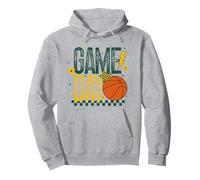Pallacanestro Mom Game Day Tipoff Stagione Verde & Oro Giallo Felpa con Cappuccio