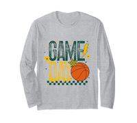 Pallacanestro Mom Game Day Tipoff Stagione Verde & Oro Giallo Maglia a Manica