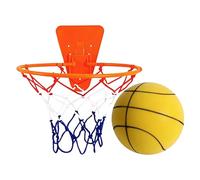 Pallacanestro morbido al chiuso, basket tranquillo | Nessun basket sonoro con cerchio - Attrezzatura morbida, nessuna palla sportiva per la palestra domestica, adulti per