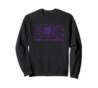 Pallacanestro NBA Sacramento Kings Peace Love Felpa