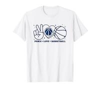 Pallacanestro NBA Washington Wizards Peace Love Maglietta