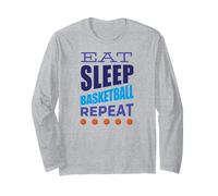 Pallacanestro pallacanestro pallacanestro USA MANGIARE DORMIRE BASKETBALL Maglia a Manica
