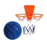 Pallacanestro - Pallacanestro tranquillo | Basket Miini | Nessun suono basket al coperto | Palla da allenamento senza rumore ad alto rimbalzo | Palla da allenamento silenziosa | Palla da allenamento