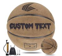 Pallacanestro personalizzata, pallone da basket personalizzato fai da te, pallone da basket per allenamento indoor outdoor, gomma premium, stampato con testo personalizzato(No.6)