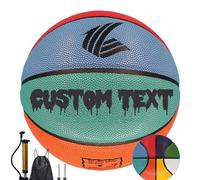 Pallacanestro personalizzato, fai da te, per interni ed esterni, dimensioni 5/6/7, palloni da basket per allenamento per bambini, giovani adulti, stampati con testo personalizzato (n. 6)