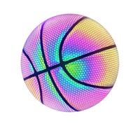 Pallacanestro Riflettente - Pallacanestro Olografico | Pallone Da Basket Illuminato In PU | Glow Nel Pallacanestro Buio | Palloncini Da Basket Per Appassionati Sportivi | Regali Di Bask