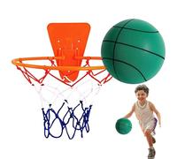 Pallacanestro senza rumore - palla sportiva interna silenziosa con morbido - ideale per appartamenti, palestre di casa e giochi di cerchi per porte - gioco silenzioso per una pratica