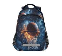 Pallacanestro Shot Sparks Zaini per Bambini Scuola Zaino Studente Bookbag per Ragazzi Ragazze Borsa Casual, Pallacanestro Sparks, Taglia unica